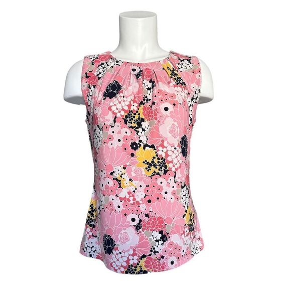 Tommy Hilfiger‎ Women's Pink Sleeveless Floral Print Blouse Size S - Picture 1 of 9